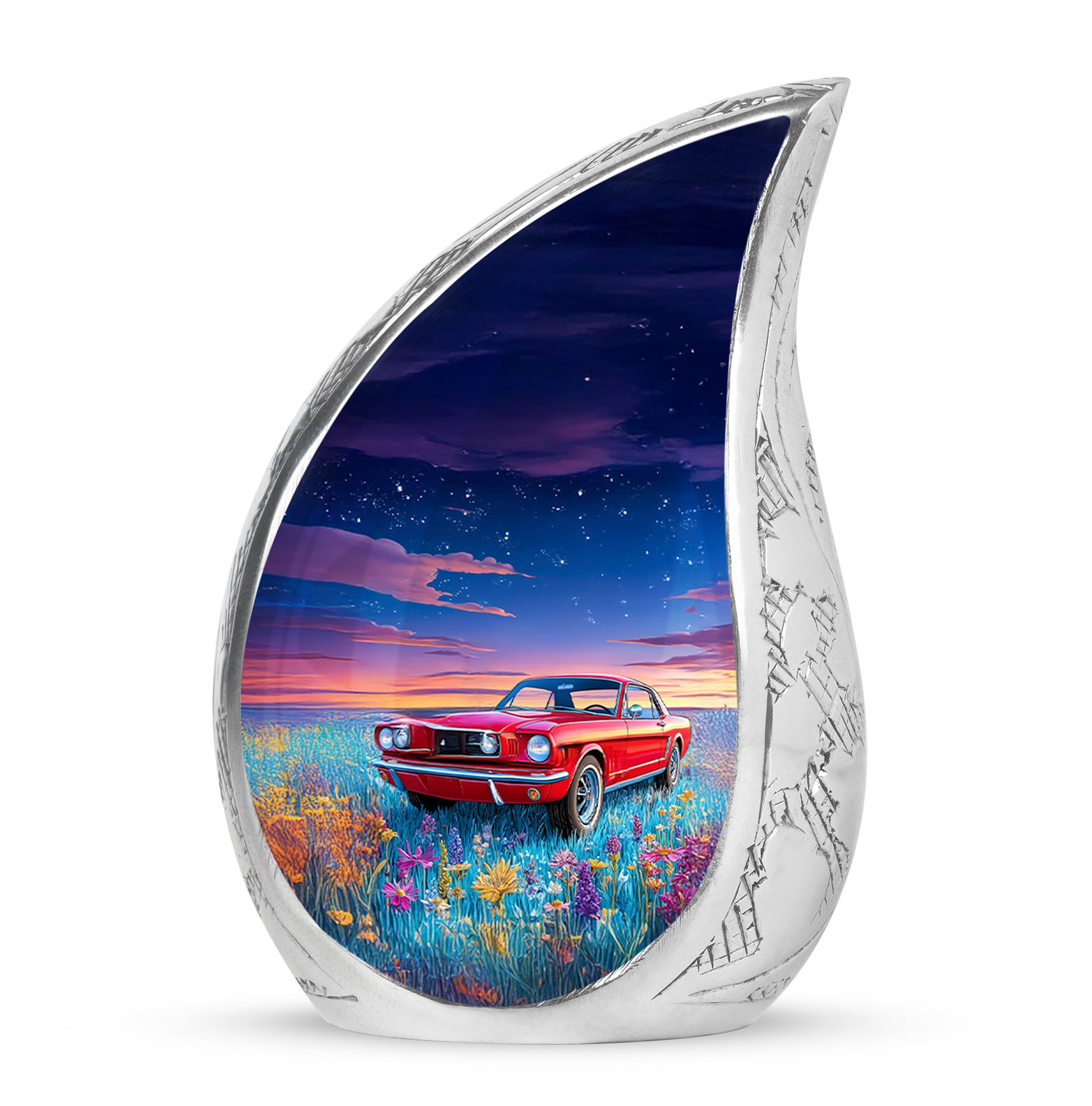 Remarkable Car Memorial Cremation Urns - Blue 10-inch, 200 cu in - Karyliz