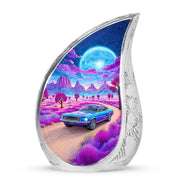 Personalized Car Cremation Urns - Eminent Blue 10-inch, 200 cu in - Karyliz