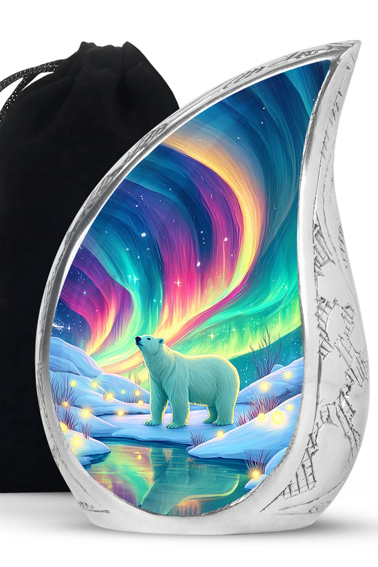Polar Bear Memorial Urn - Cremation Urn For Adults Ashes