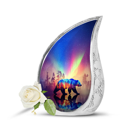 Blue Bear Cremation Urns - Opulent Haven 10-inch, 200 cu in - Yatskia
