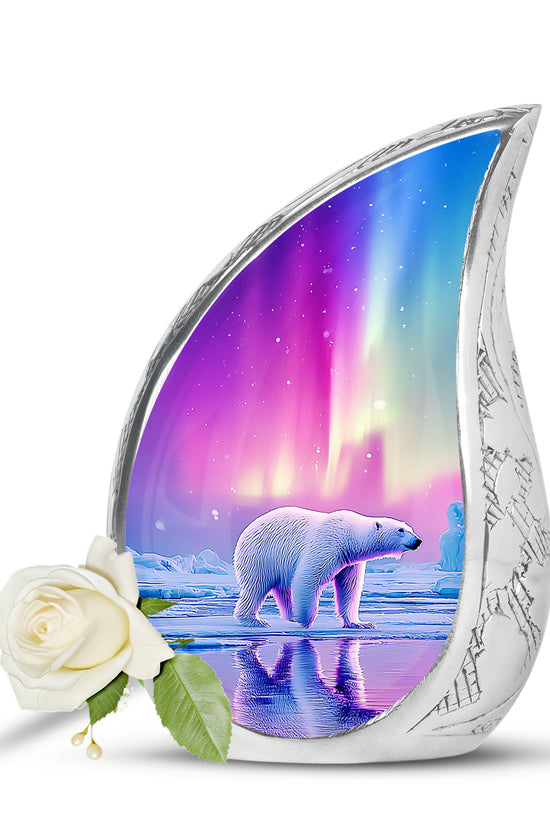 Personalized Pink Revered Bear Cremation Urns for Human Ashes - 10-inch, 200 cu in - Yatskia