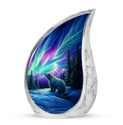 Remarkable Bear Memorial Cremation Urns - Blue 10-inch, 200 cu in - Yatskia
