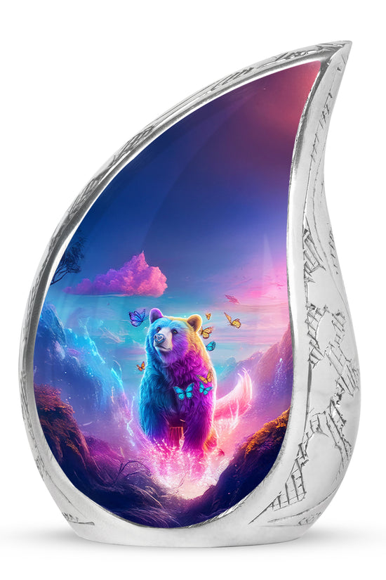 Blue Bear Cremation Urns - Honored Tribute 10-inch, 200 cu in - Yatskia