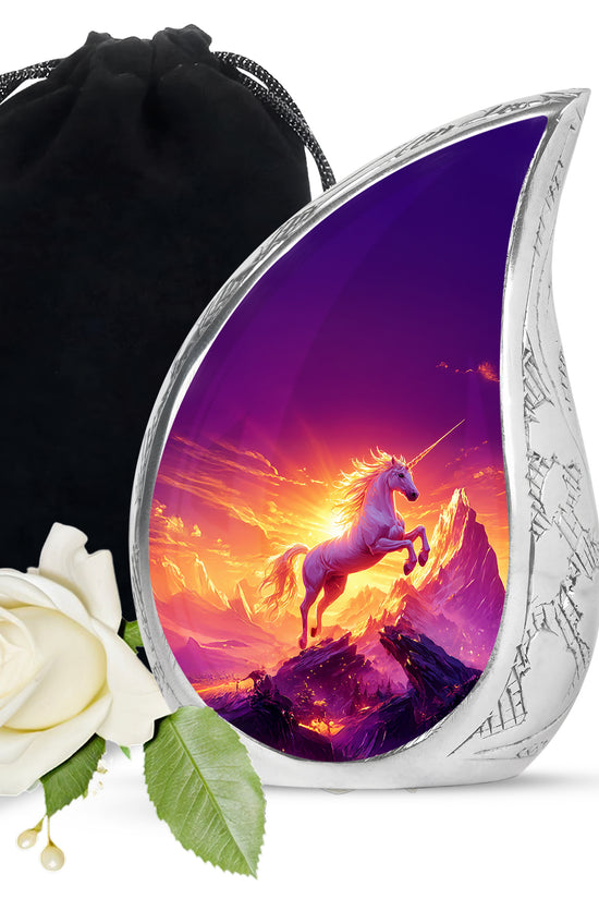 Mystical Unicorn Cremation Urn - Beautiful Memorial Urn For Ashes