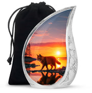 Sunset Cat Memorial Urn - Ocean Cremation Urn For Ashes