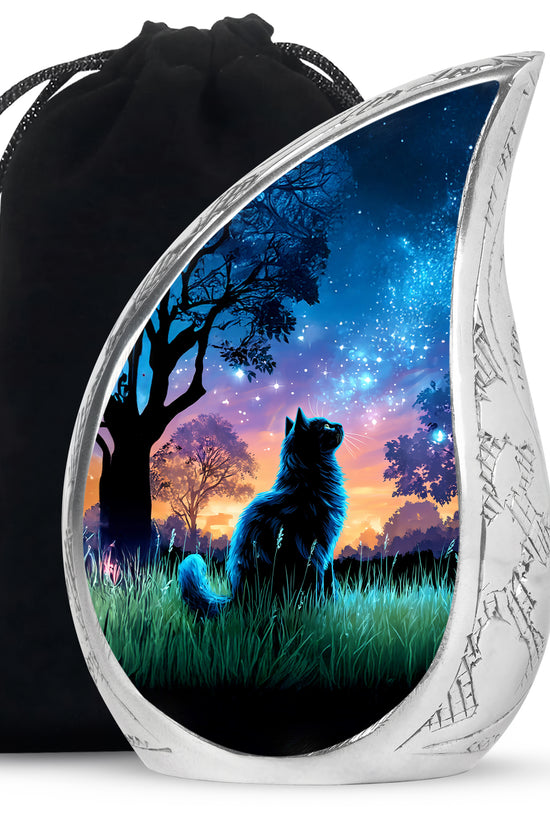 Cat Funeral Urn - Glowing Star Cremation Urn For Cat Ashes