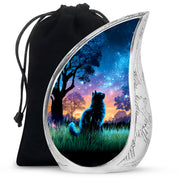 Cat Funeral Urn - Glowing Star Cremation Urn For Cat Ashes