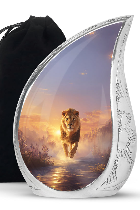 King Lion Cremation Urn - Decorative Urns for Human Ashes