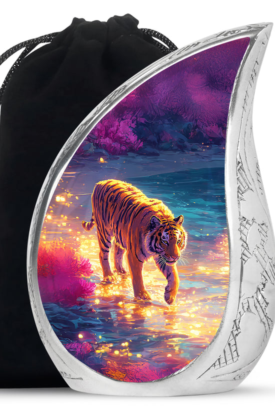 Animal Cremation Urn - Tiger Memorial Urn For Human Ashes