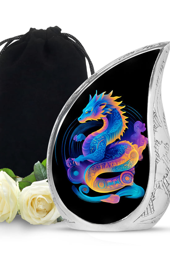 Dragon Memorial Urn - Colorful Cremation Urn For Loved Ashes