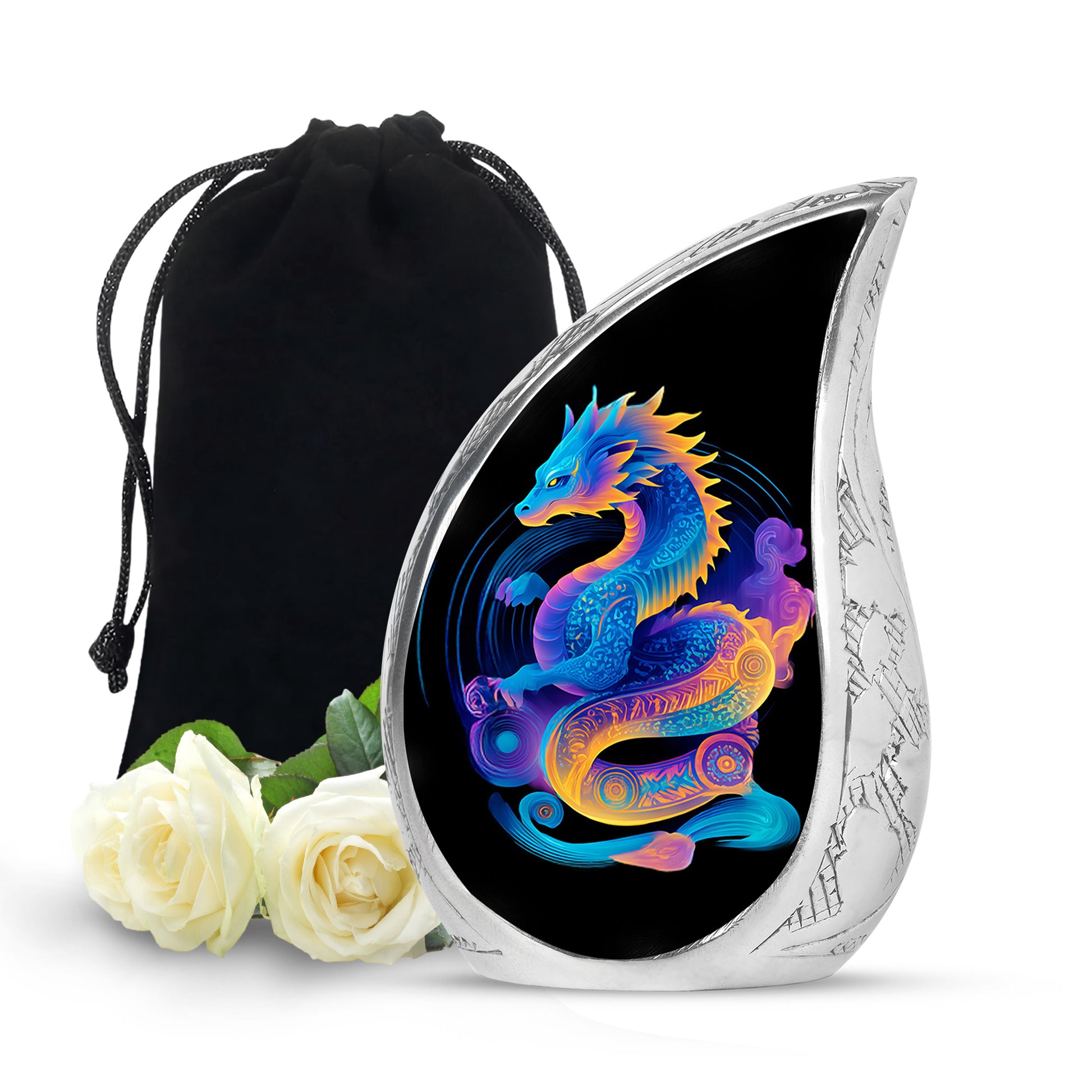 Dragon Memorial Urn - Colorful Cremation Urn For Loved Ashes