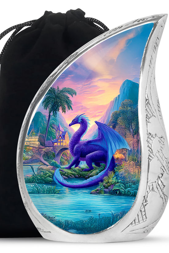 Dragon Memorial Urn - Beautiful Landscape Memorial Urn For Burial