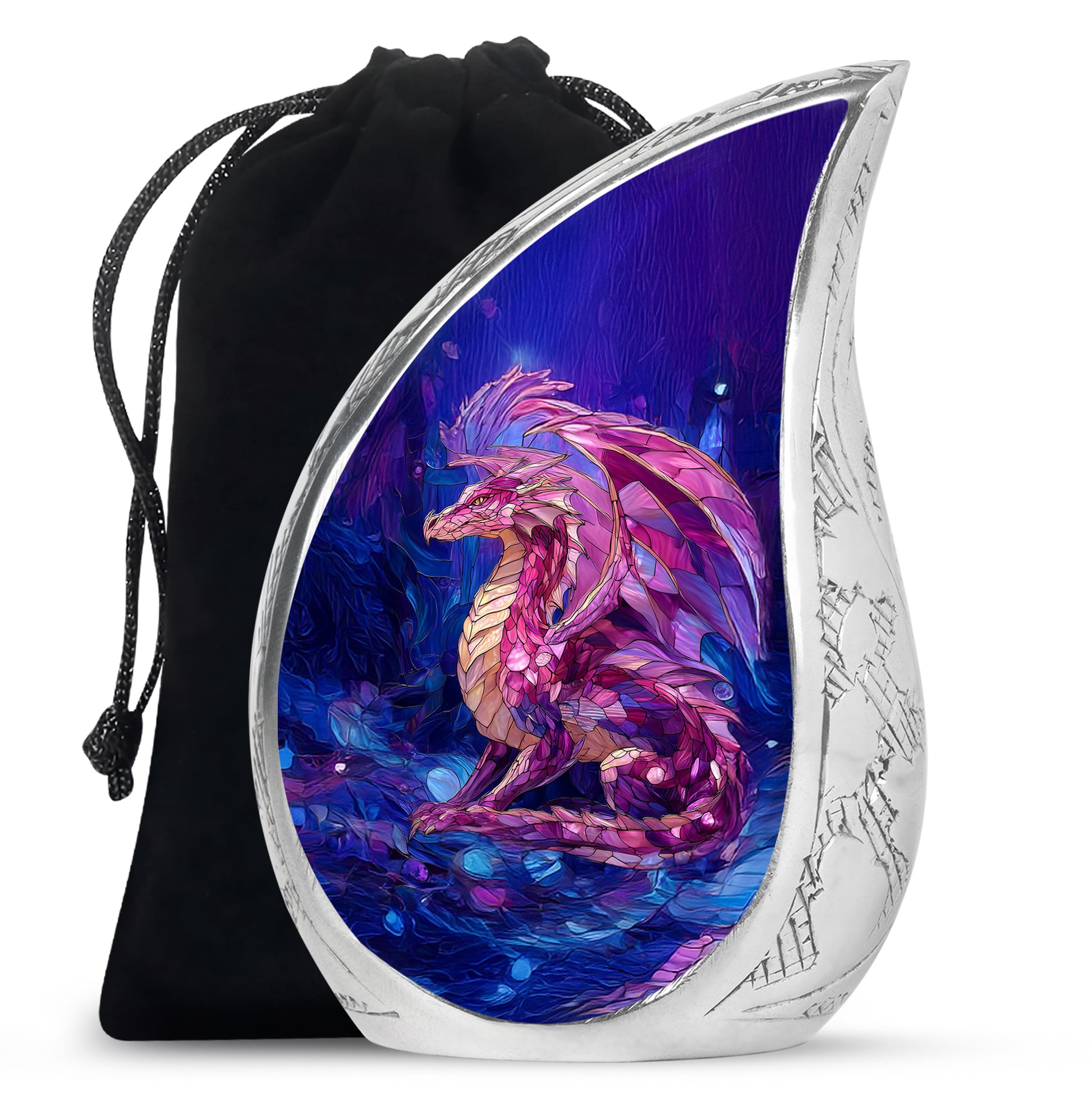 Dragon Theme Memorial Urn - Artistic Funeral Urn For Male & Female