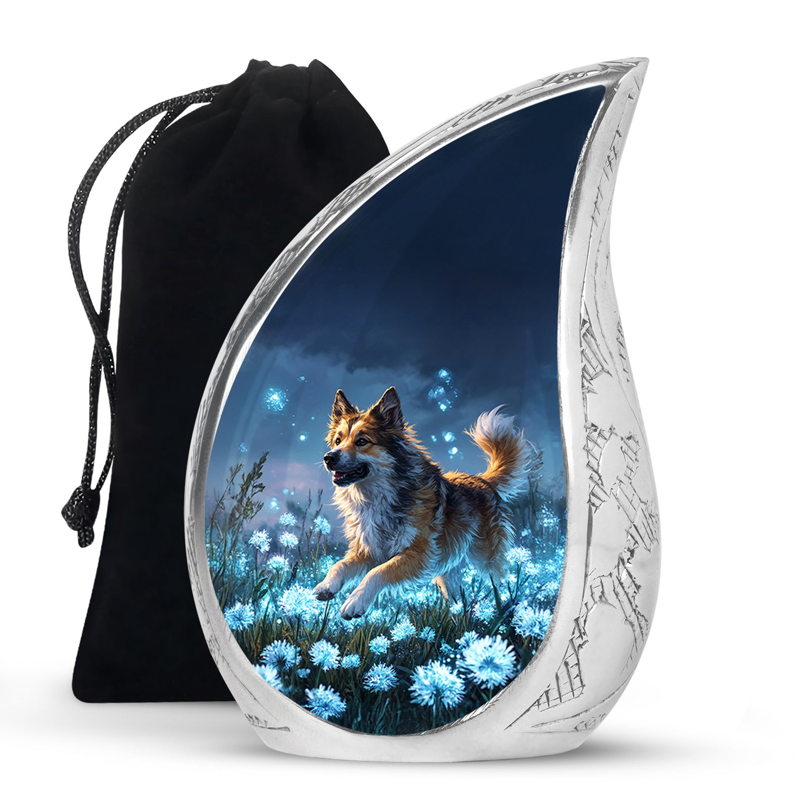 Dog Cremation Urn - Night Sky Pet Memorial Urn For Pet Ashes
