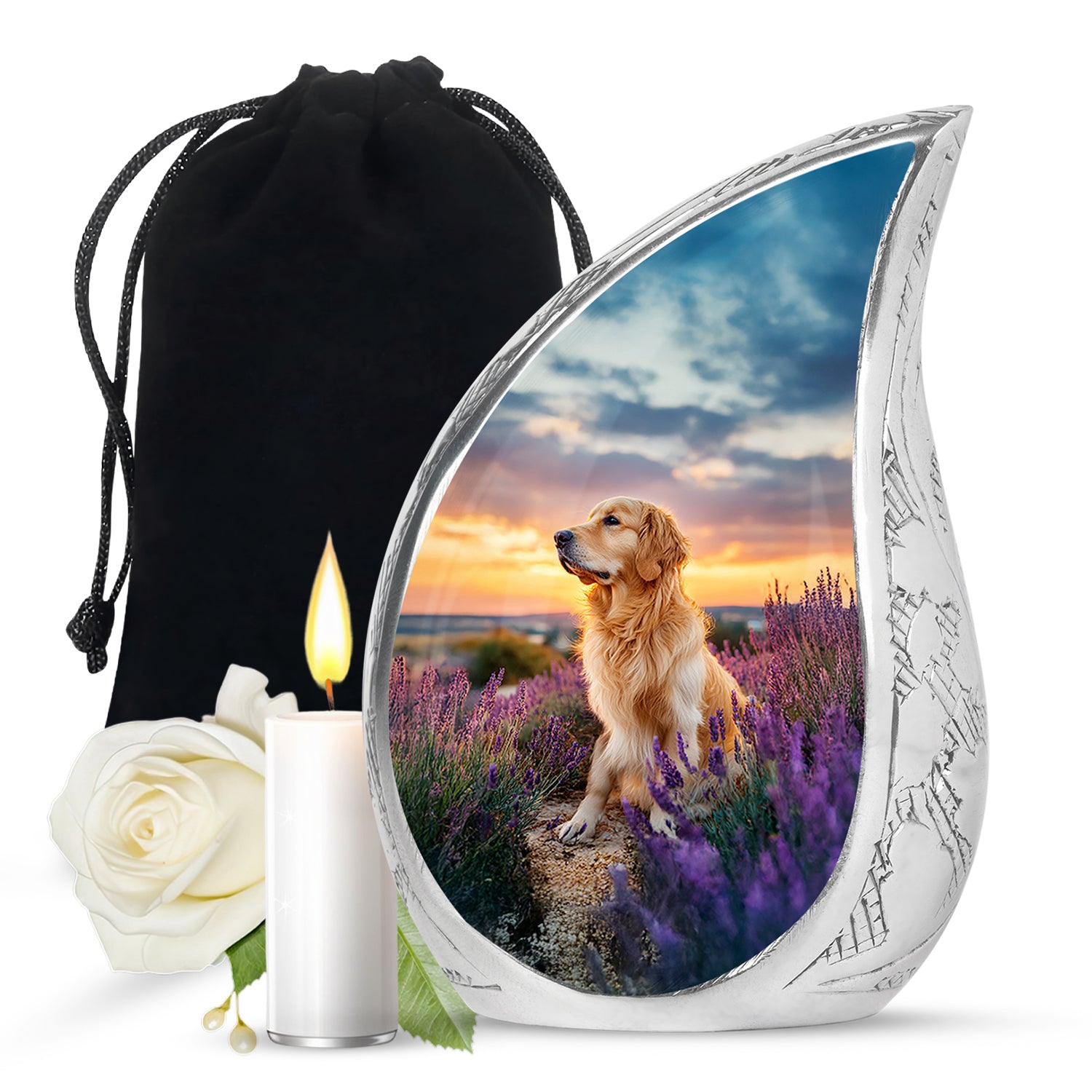 Golden Retriever Funeral Urn - Pet Cremation Urn For Ashes
