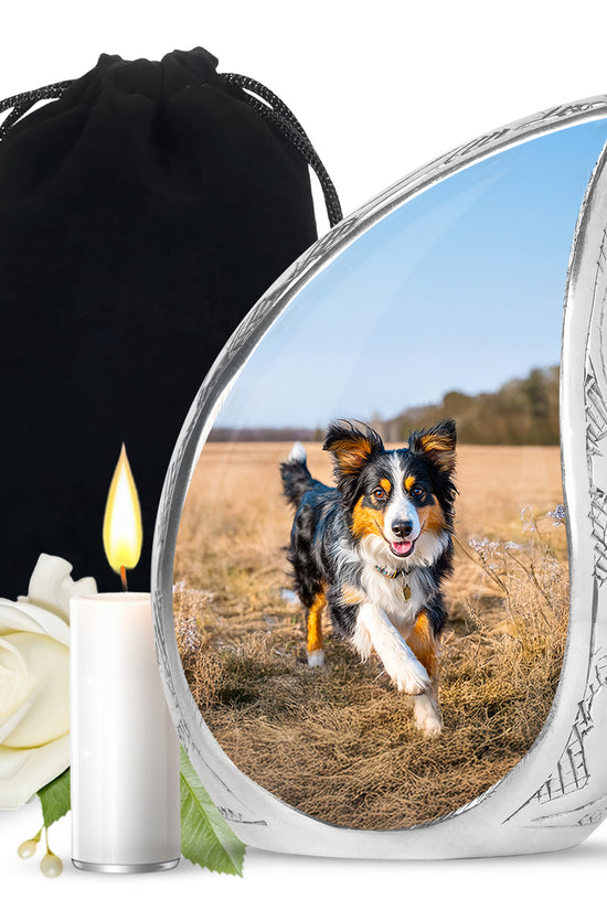 Peaceful Dog Memorial Urn - Elegant Pet Cremation For Dog Ashes