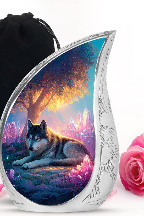 Husky Pet Memorial Urn - Beautiful Pet Cremation Urn For Ashes