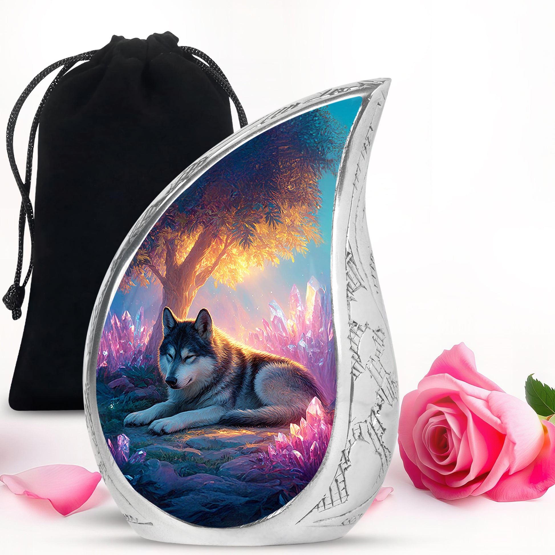 Husky Pet Memorial Urn - Beautiful Pet Cremation Urn For Ashes