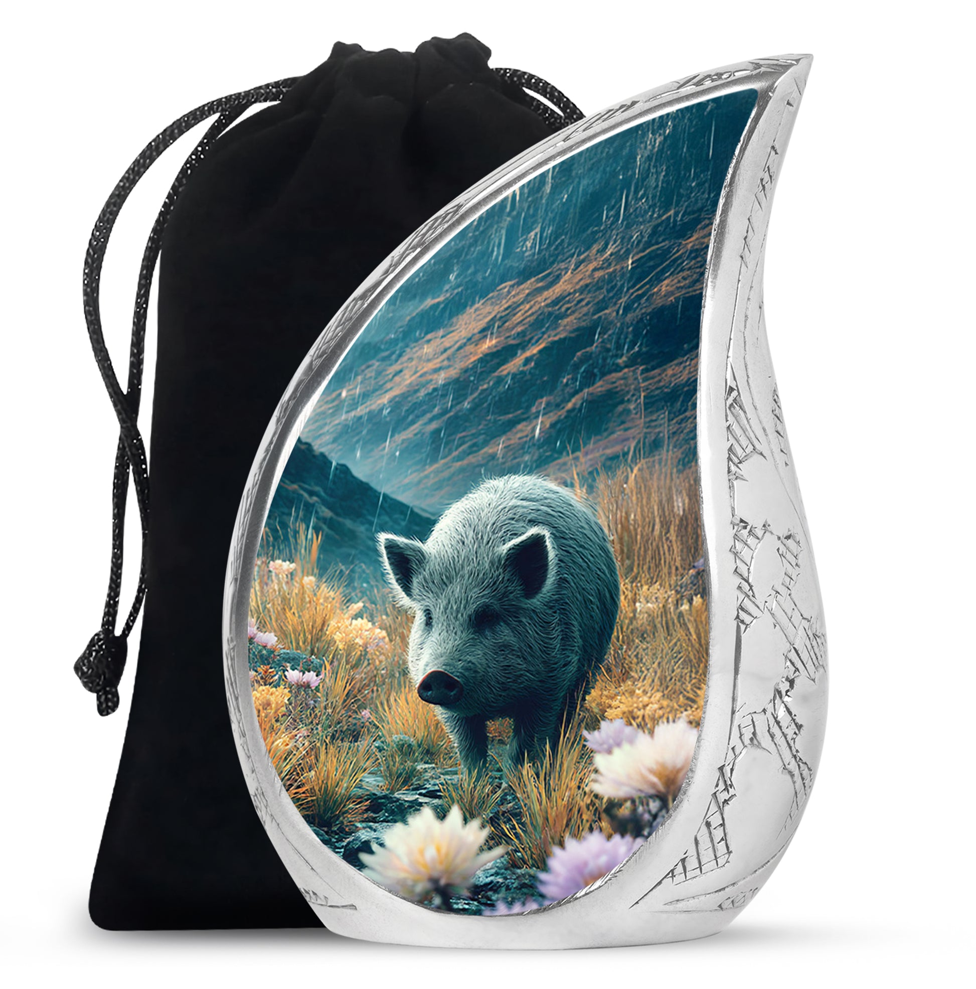 Wild Pig Cremation Urns - Beautiful Mountain Funeral Urns For Adult Ashes