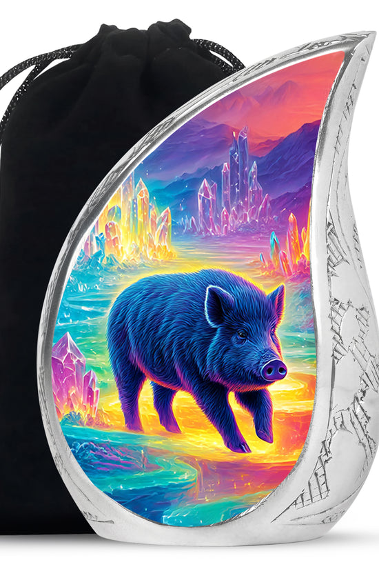 Crystal Field Memorial Urns - Wild Pig Cremation Urn For Human Ashes