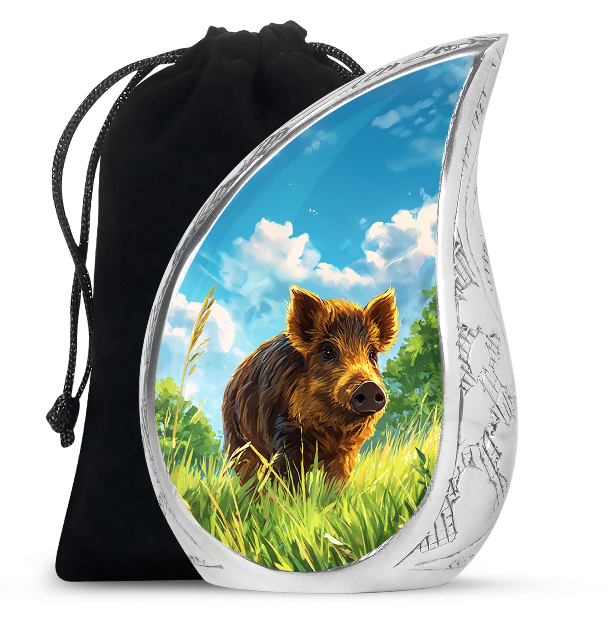 Brown Pig Cremation Urns - Beautiful Nature Memorial Urns For Burial