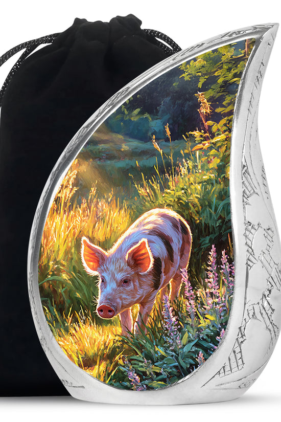 Pig Artistic Memorial Urn - Cremation Urns For Male & Female