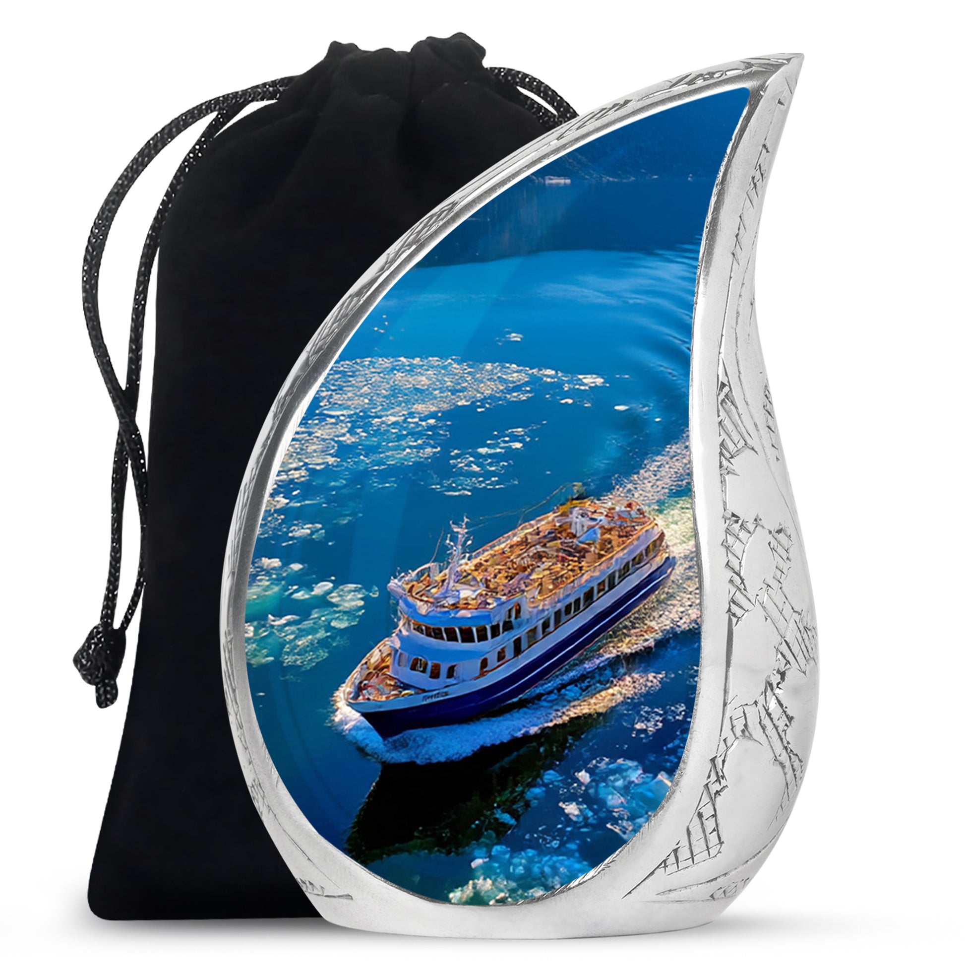 Cruise Ship Cremation Urn - Ocean Memorial Urn For Ashes