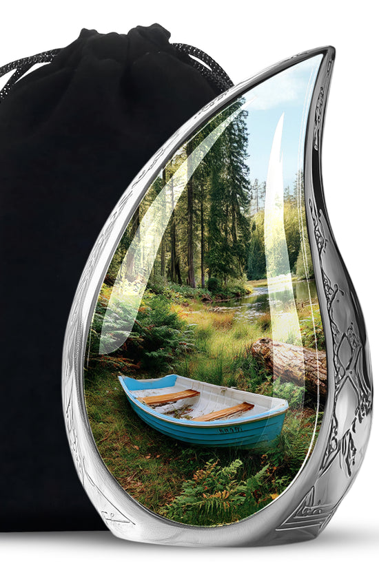 Boat Cremation Urn - Nature Memorial Urn For Human Ashes