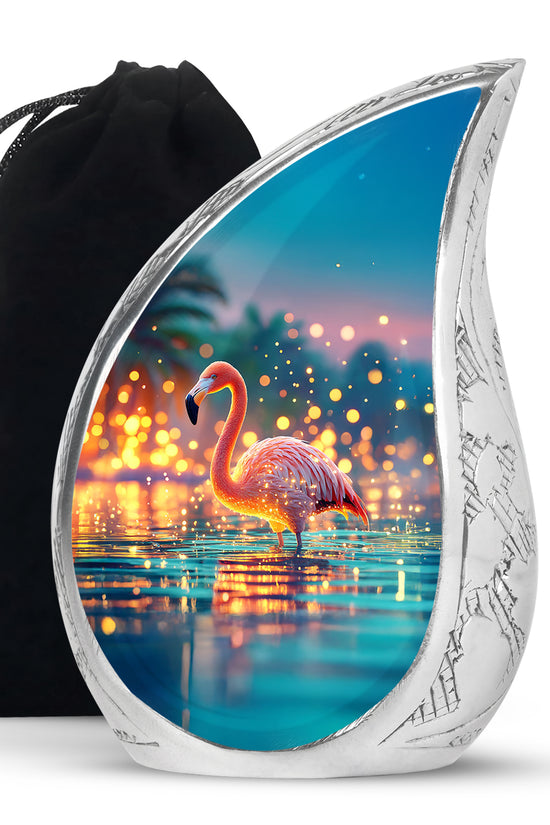 Flamingo Scenic Urn - Beautifully Designed Urns For Human Ashes