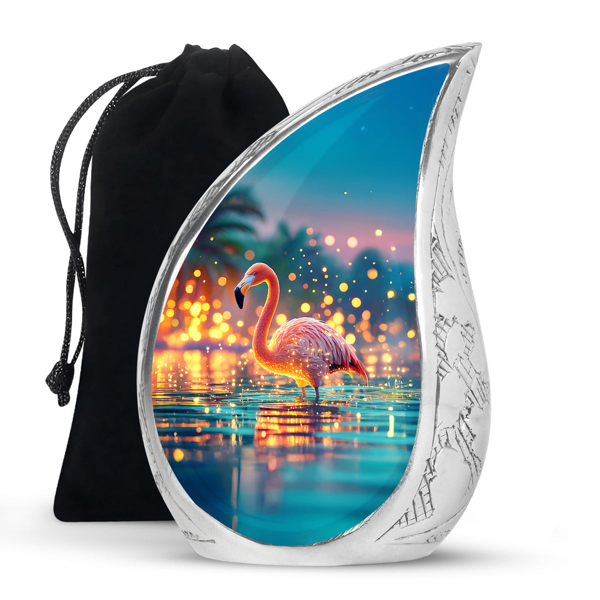 Flamingo Scenic Urn - Beautifully Designed Urns For Human Ashes