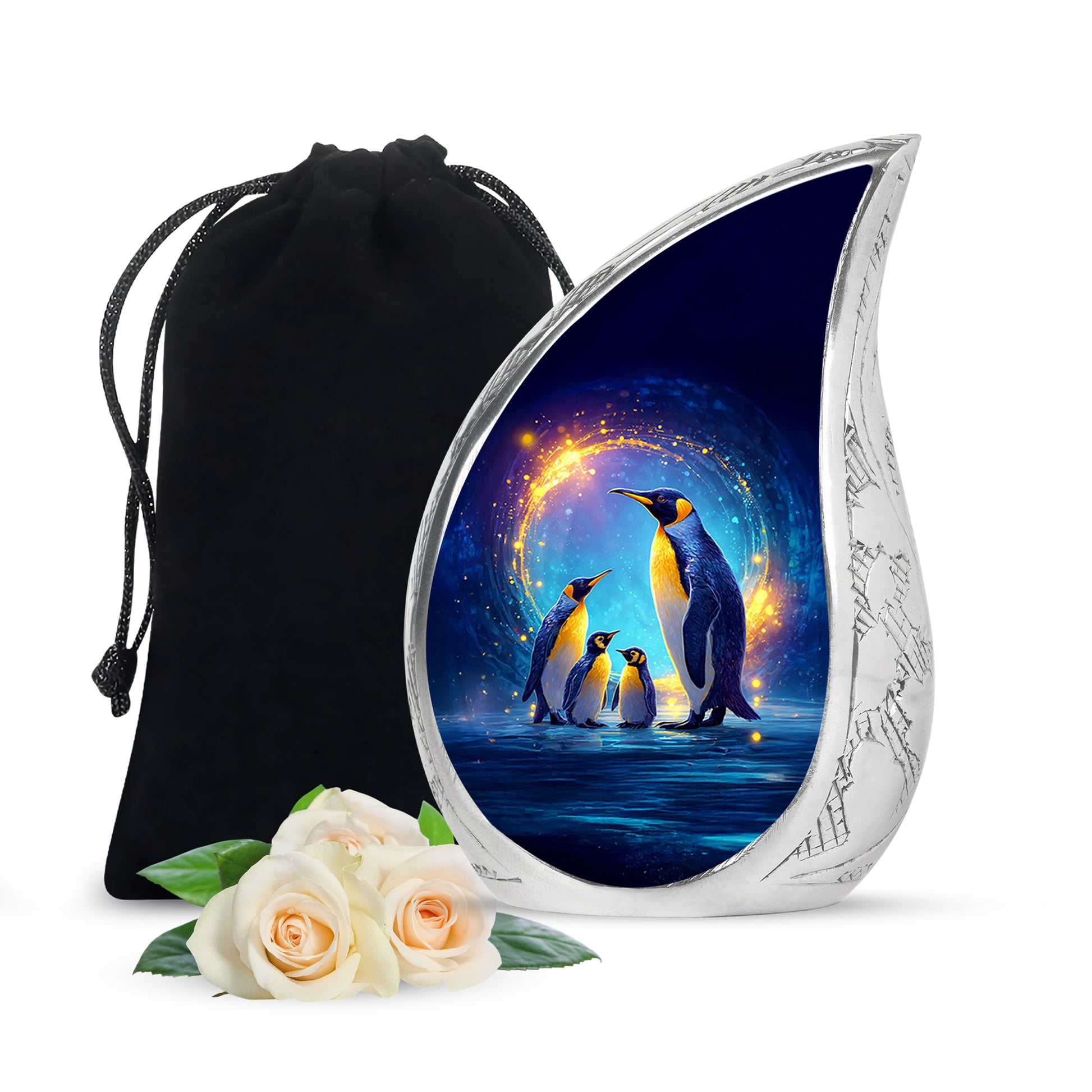 Penguin Urn For Ashes - Cremation Urn For Human Ashes