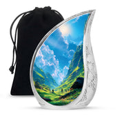 Mountain Scenic Memorial Urn - Large Funeral Urn For Loved Ones