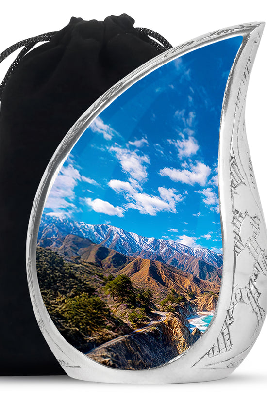 Scenic Mountain Funeral Urn - Memorial Urn For Male & Female