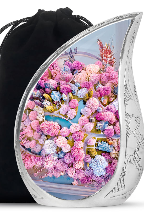Scenic Blossom Landscape Cremation Urn - Cremation Urn For Ashes