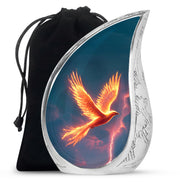 Flaming Phoenix Cremation Urn - Storm Bird Funeral Bird For Burial