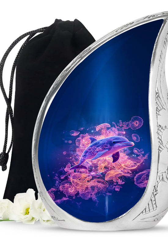 Dolphin Cremation Urn for Ashes – Ocean Memorial Urn For Adults