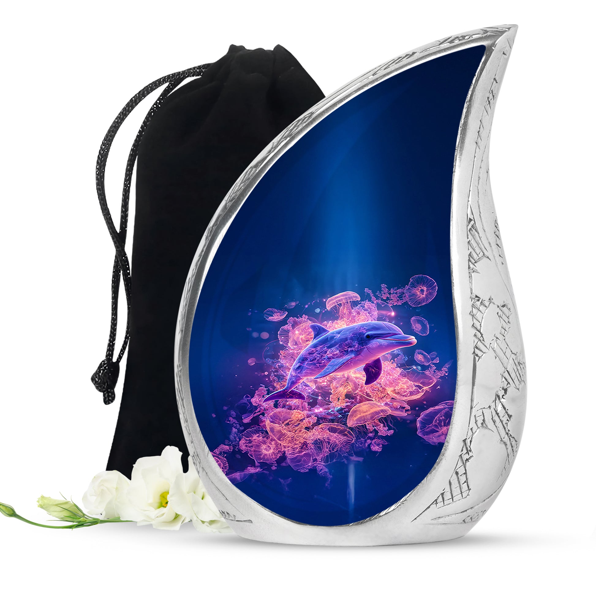 Dolphin Cremation Urn for Ashes – Ocean Memorial Urn For Adults