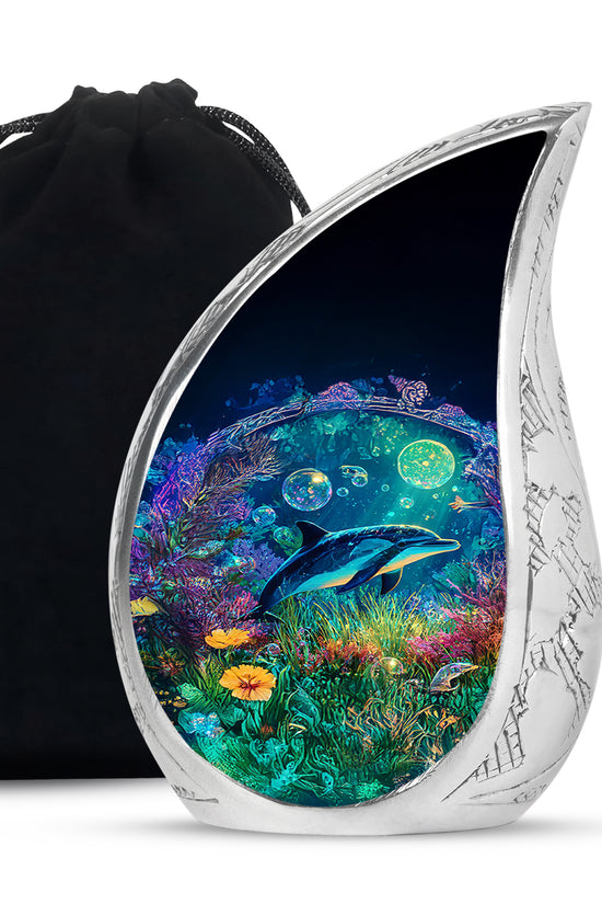 Deep Ocean Funeral Urn - Beautiful Cremation Urn For Burial