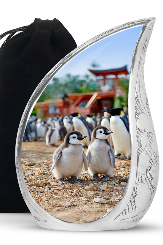 Baby Penguin Cremation Urn - Beautiful Memorial Urns For Friend Ashes