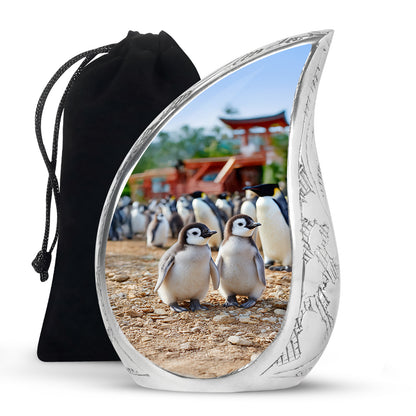 Baby Penguin Cremation Urn - Beautiful Memorial Urns For Friend Ashes
