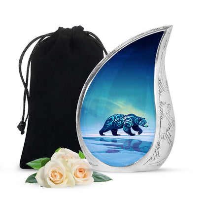 Bear Cremation Urn - Nature Wildlife Cremation Urn For Adult Ashes