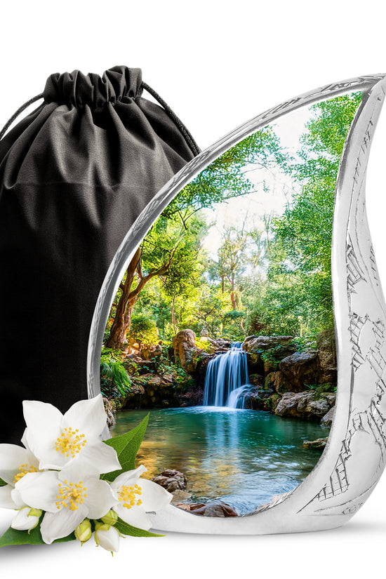Beautiful Memorial Urn - Waterfall Cremation Urn For Loved Ones