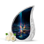 Harmonious Butterfly Cremation Urns for Human Ashes - Blue 10-inch - Karyliz