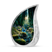 Green Butterfly Dedication Cremation Urns for Human Ashes - 10-inch, 200 cu in - Karyliz