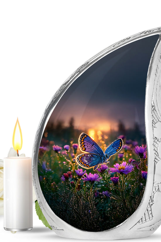 Personalized Eternal Butterfly Cremation Urns - Gold 10-inch, 200 cu in - Yatskia