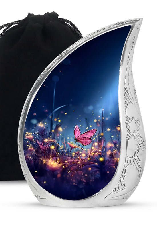 Butterfly Twilight Theme Cremation Urn - Premium Memorial Urn For Loved Ones
