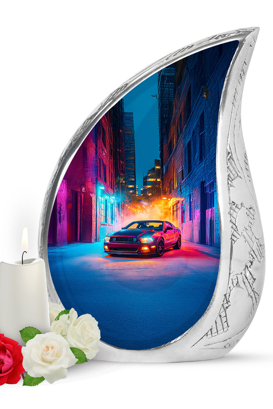 Radiant Car Memorial Cremation Urns - Purple 10-inch, 200 cu in - Karyliz