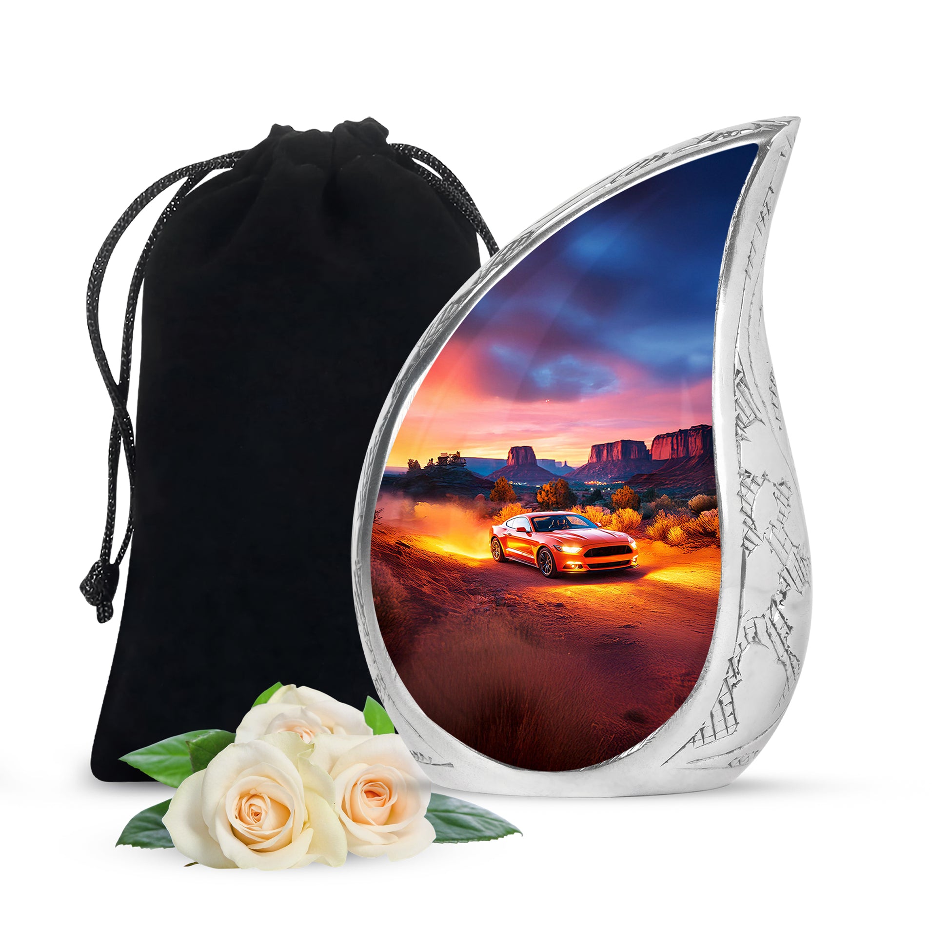 Muscle Car Ashes Urn For Men - Offroad Driving Cremation Urn