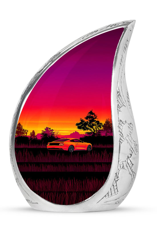 Red Car Cremation Urns - Opulent Homage 10-inch, 200 cu in - Karyliz