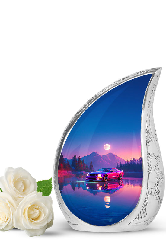 Regal Car Memorial Cremation Urns - Blue 10-inch, 200 cu in - Karyliz